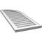 Ekena Millwork Quarter Round Top Right Surface Mount PVC Gable Vent w/ 2"W x 1-1/2"P Brickmould Frame, 16"W x 42"H GVPQR16X4202SN - alternate 5